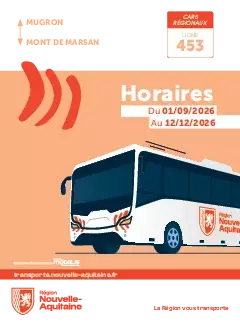 Nouvelle Aquitaine ligne 453
