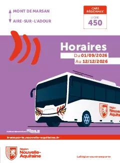 Nouvelle Aquitaine ligne 450