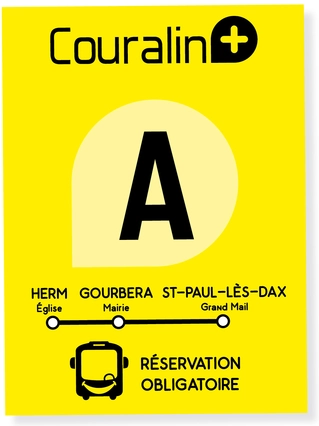 Couralin+ sur réservation ligne A